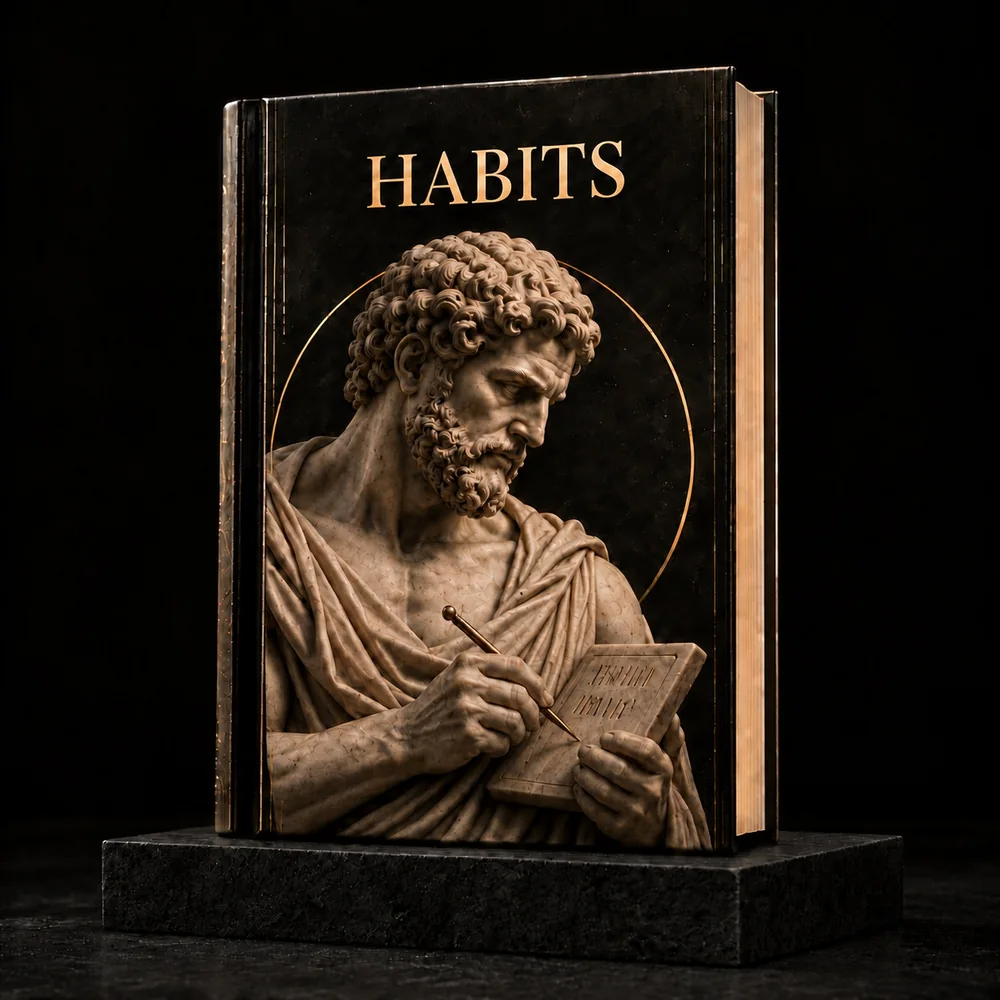 MASTER Your Habits on its pedestal